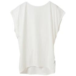 ライトプライムバッククロスチュニック レディース フィットネス ヨガ シャツ ホワイト(01) B1953TUB037