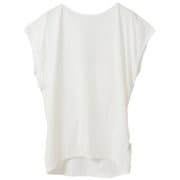 ライトプライムバッククロスチュニック レディース フィットネス ヨガ シャツ ホワイト（01） B1953TUB037
