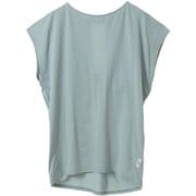 ライトプライムバッククロスチュニック レディース フィットネス ヨガ シャツ ミント（02） B1953TUB037