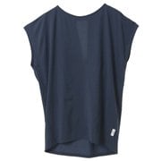 ライトプライムバッククロスチュニック レディース フィットネス ヨガ シャツ ネイビー（04） B1953TUB037
