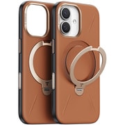 iPhone 17用 Torras - Ostand Q3 レザートーン Case Brown X00FX3072