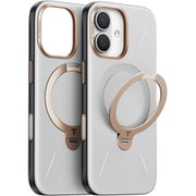 iPhone 17用 Torras - Ostand Q3 レザートーン Case Grey X00FX3073