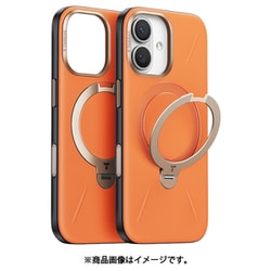 iPhone 17用 Torras - Ostand Q3 レザートーン Case Orange X00FX3074