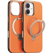 iPhone 17用 Torras - Ostand Q3 レザートーン Case Orange X00FX3074