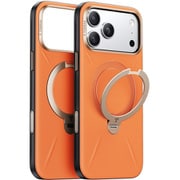 iPhone 17 Pro用 Torras - Ostand Q3 レザートーン Case Orange X00FX3078