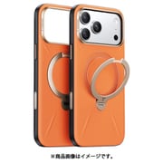iPhone 17 Pro用 Torras - Ostand Q3 レザートーン Case Orange X00FX3078