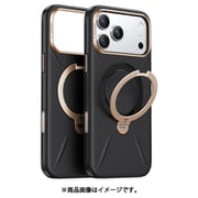 iPhone 17 Pro用 Torras - Ostand Q3 レザートーン Case Black X00FX3075