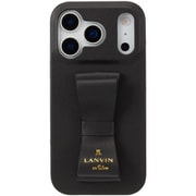 iPhone 17 Pro用 LANVIN en Bleu - Slim Wrap Case Stand & Ring Ribbon Black LBBLKSRIP2563P