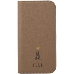 iPhone 17 Pro用 ELLE - Folio Case Greige ELGRIFLIP2563P