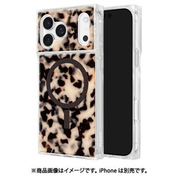 iPhone 17 Pro Max用 FLAUNT - フラント - Square MagSafe Case Blonde Tortoise Shell FT057266