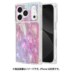 iPhone 17 Pro用 FLAUNT - フラント - Square MagSafe Case Pink Mother of Pearl FT057344