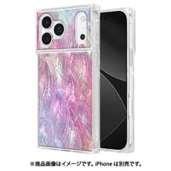 iPhone 17 Pro Max用 FLAUNT - フラント - Square MagSafe Case Pink Mother of Pearl FT057270