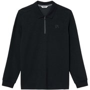 UVカットロングスリーブポロシャツ メンズ シャツ ノワール（001） Mサイズ ZPHBK55