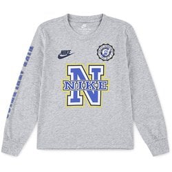 ATHLETICS LS TEE キッズ トップス 長袖 グレー（GAK） 120cm 86N299