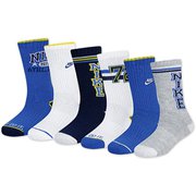 6PK CREW SOCKS キッズ ソックス ネイビー(B9A) US5-7(17-21cm) BN1264