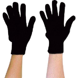 丸和ケミカル カラーナイロン軍手 黒 210