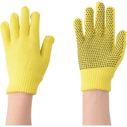 勝星 のびのび滑り止め手袋 黄 371518