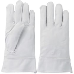 柏田 牛革クレスト袖付手袋 丸指型 F CN-513