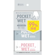 除菌シート ウエットティシュ POCKET WET ノンアルコール 8枚×6個入