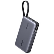 ケーブル付きモバイルバッテリー 20000mAh PD100W対応 USB Type-C入出力/USB Type-A出力 55992B UGR-BY-000015