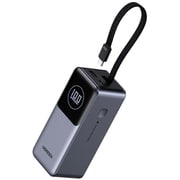 ケーブル内蔵型モバイルバッテリー 20000mAh PD100W対応 USB Type-C入出力/USB Type-A出力 55365B UGR-BY-000016