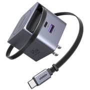 巻き取り式ケーブル付きGaN急速充電器 65821 UGR-OT-000043
