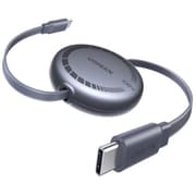 USB-C PD巻き取り式急速充電ケーブル 100W ブラック 65905 UGR-OT-100022