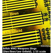 RDM35PE26 1/35 WWII イギリス 小火器スリングセット （ステン/ブレン/リー・エンフィールド用） [プラモデル用パーツ]