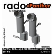 RDM35S71 1/35 WWII ドイツ パンサーG型/F型/ヤークトパンサーG2型用 消炎マフラーセット #2 2個入 [プラモデル用パーツ]