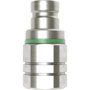 CEJN ノン・ドリップニップル（プラグ）呼径9mm 真鍮製 バルブ付 G1/2"メネジ NBR 10-567-6200