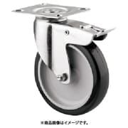 テンテキャスター プレート式キャスター"AGILA"（ポリウレタン車）Φ75 自在式（トータルロック付） 1477PAO075P40