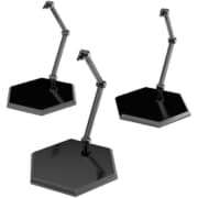 フィギュア＆模型用 THE シンプルスタンド BLACK HEXタイプ 3個セット [フィギュア用アクセサリー]