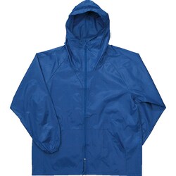 カジメイク 前開きヤッケ ブルー L 2211-45-L