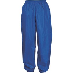 カジメイク ポリエステルパンツ（裾ゴム付）ブルー 3L 2214-45-3L