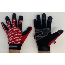 川西 合皮手袋 スパークス レッド Lサイズ 2945R-L