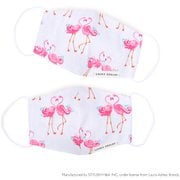 N5332202 [子ども マスク 2枚セット（銀イオン抗菌ガーゼ） LAURA ASHLEY Pretty Flamingo]