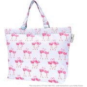マチ付きキルティングレッスンバッグ(ループ付き) LAURA ASHLEY Pretty Flamingo N7810600