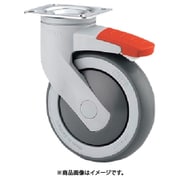 テンテキャスター 樹脂キャスター"LEVINA"（エラストマー車）Φ150 自在式（トータルロック付） 5377PJP150P50