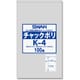 シモジマ SWANチャック付ポリ袋 K-4 100枚入り 6656030