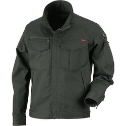 カジメイク T/Cストレッチブルゾン Dオリーブ L 6770-58-L