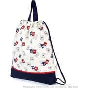 N0458300 [ナップサック マチ付き キルティング LAURA ASHLEY Stamps （Ivory）]