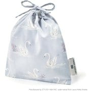 巾着 中 マチ無し給食袋 LAURA ASHLEY Swans N7015400