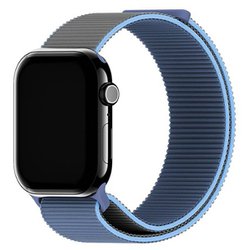 Apple Watch スポーツ用ナイロンバンド 42/44/45/49mm Navy Blue 155-210mm 16902