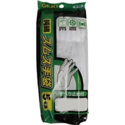カジメイク 9104 純綿スムス手袋 スベリ止め付 5双組 白 L 9104-1-L