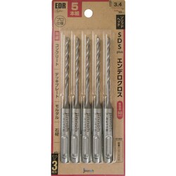 jinnoh コンクリートドリル"エンデロクロス" Φ3.4（5本セット） EDR5S34118