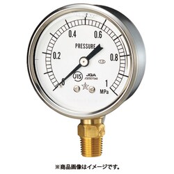 右下 グリセリン入圧力計 圧力レンジ0~1.6MPa 接続部サイズR1/4 GLT-217-1.6MPA