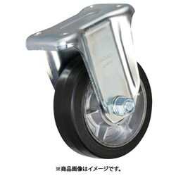 イノアック 重荷重用キャスター ゴム車輪 固定金具付 Φ150 HR-150WK