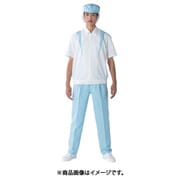 TriApex クリーンスーツ男子上衣 JB258A ホワイト/ブルー LL JB258A-12-LL