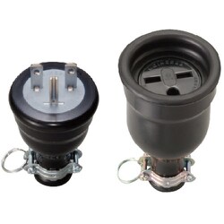 明工 15A 250V 接地防水コネクター(組) MK5628-N