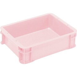 ヒシ S型コンテナ パステルピンク 有効内寸312×237×83mm PAS-6-PN